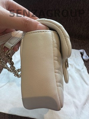 Gucci Marmont Chain Shoulder Crossbody Bag Silver Women Classic