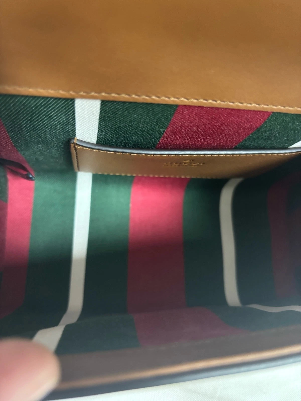 Authentic GUCCI Leather Top Handle Shoulder Bag For Women