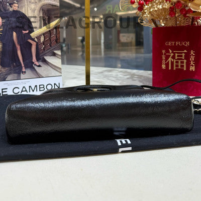 Chanel 31 Bag Small Black Gold Lambskin Shoulder Crossbody Classic
