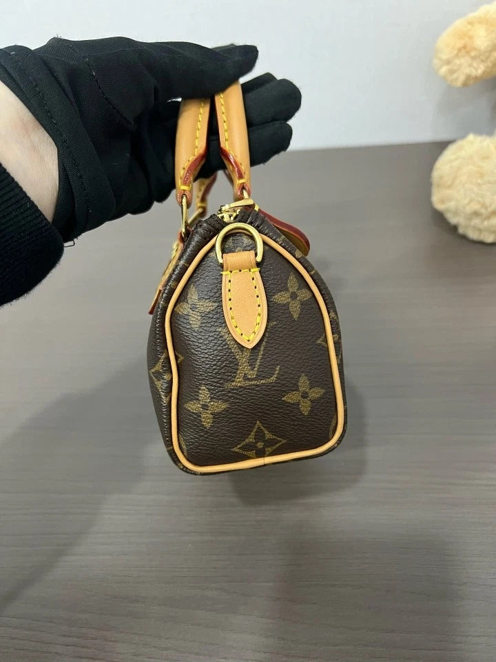 Louis Vuitton Canvas Monogram Speedy Nano Handbag For Women