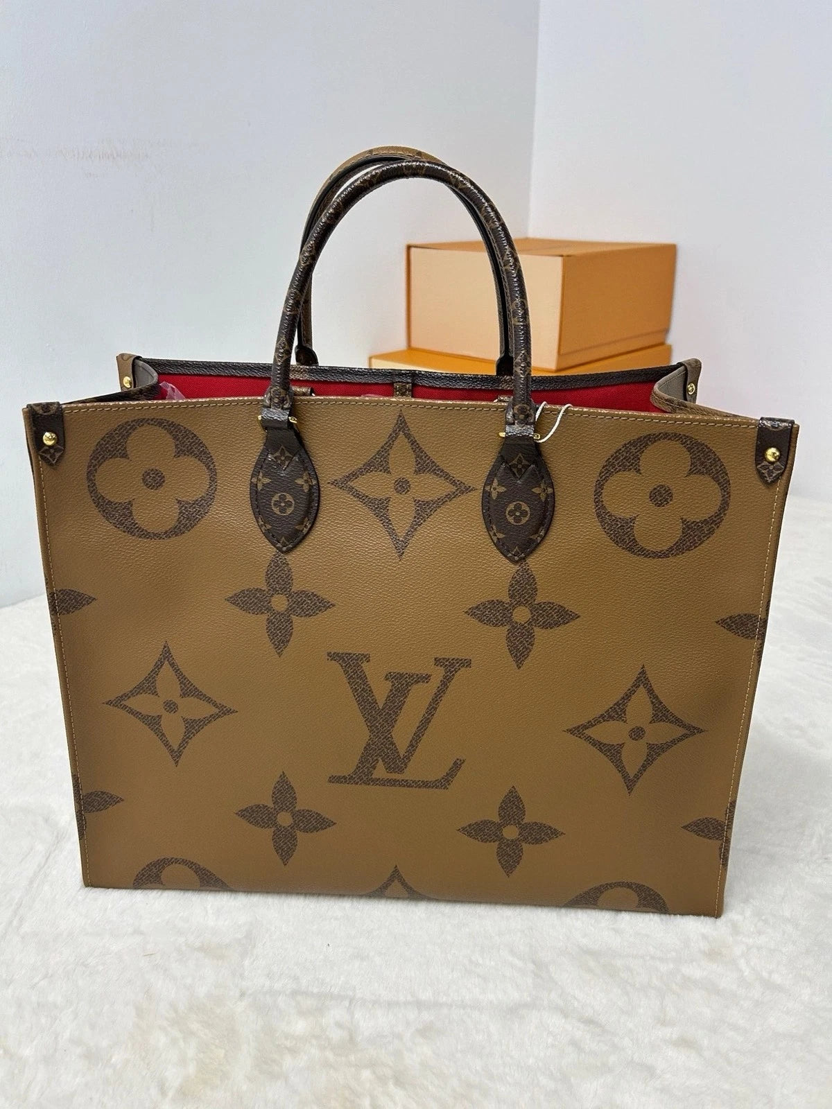 Louis Vuitton OnTheGo Large Monogram Canvas Tote Bag For Women