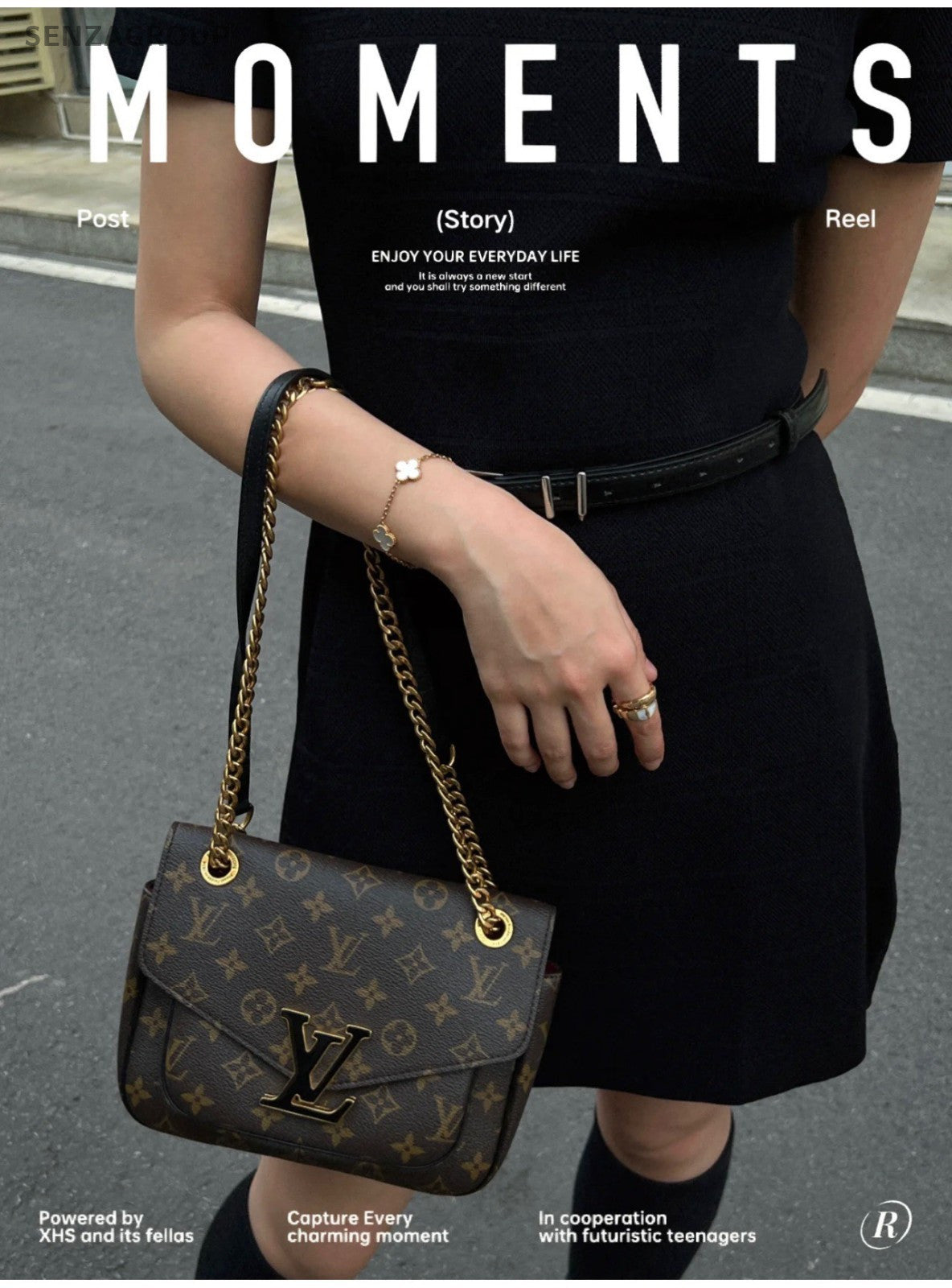 Louis Vuitton Monogram Logo PASSY Brown Shoulder bag Crossbody Alomost brand new