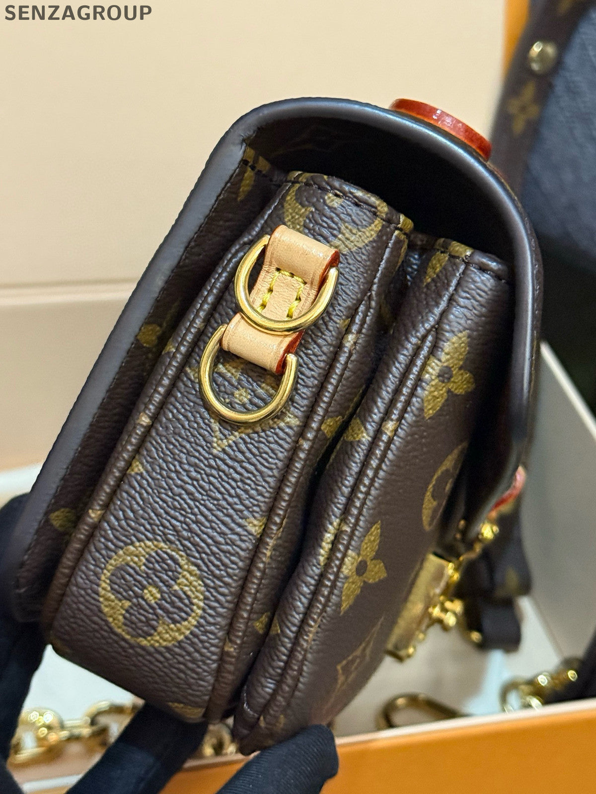 Louis Vuitton Monogram Pochette Metis Crossbody Bag Brown for Women