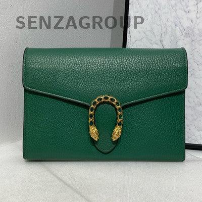 Gucci Dionysus WOC Chain Shoulder Crossbody Bag Green Silver Hardware