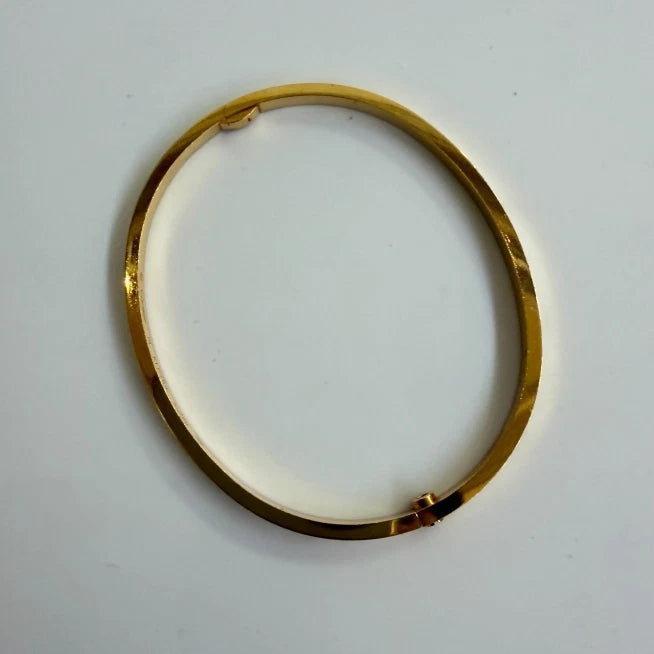 Cartier Love Small Bracelet 3.6mm 18k Yellow Gold Bangle Single Screw Size19