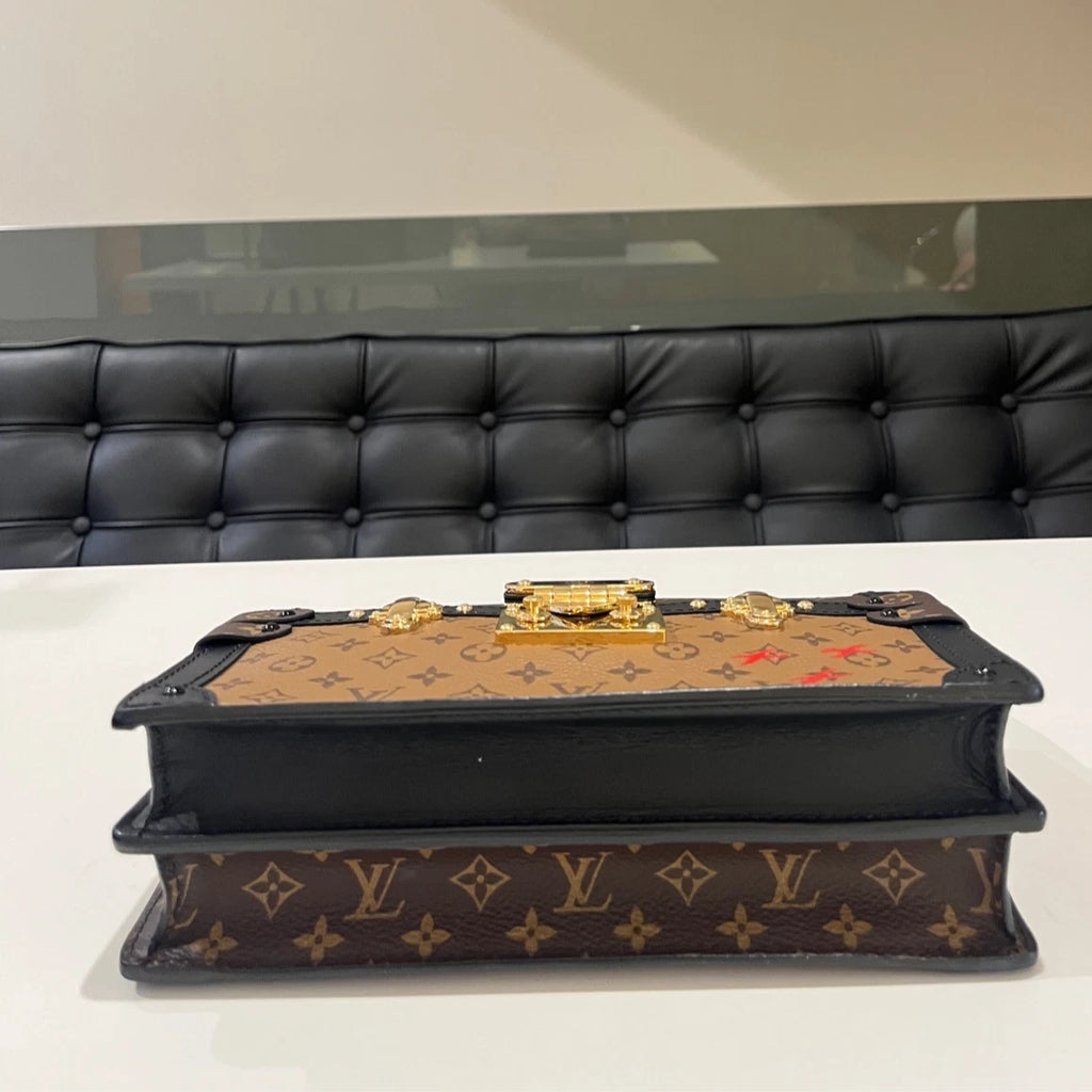 Louis Vuitton Monogram Hard Box Chain Crossbody Bag for Women