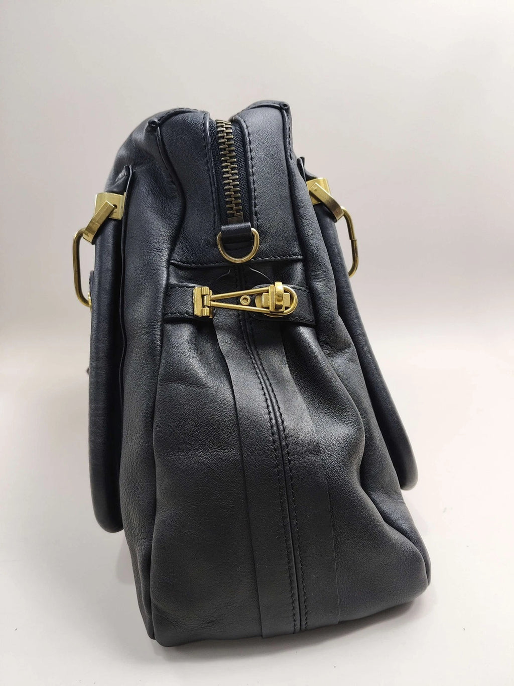 Chloe Paraty Large Black Leather Shoulder Bag For Women