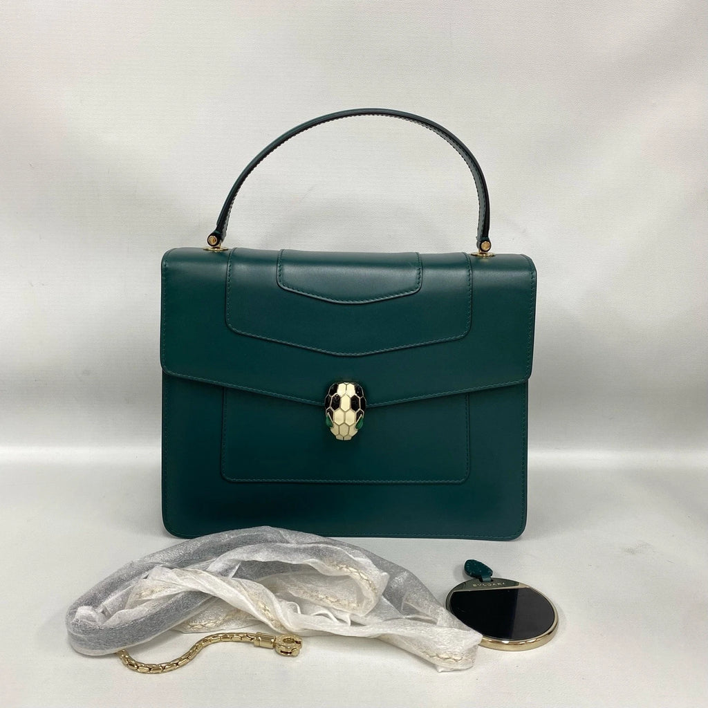 Bvlgari Serpenti Top Handle Shoulder Bag For Women