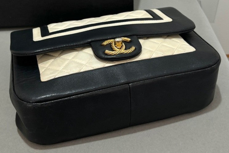 CHANEL Classic Flap Chain CC Shoulder bag Panda Color Women