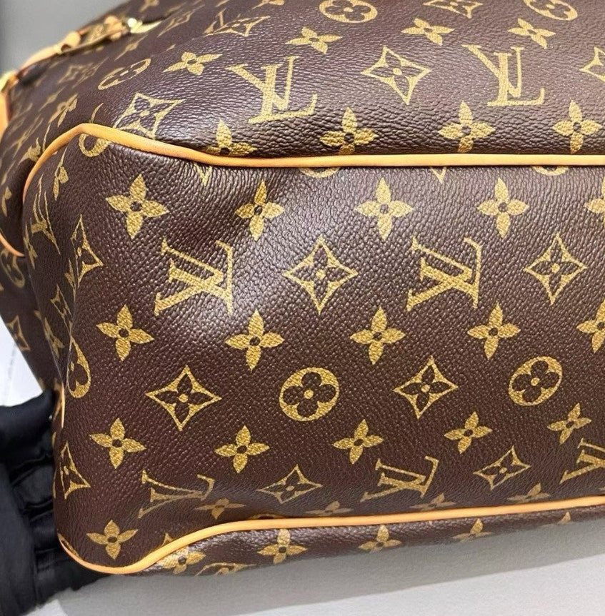 Louis Vuitton Delightful GM Monogram Shoulder Bag Brown Gold Women Classic