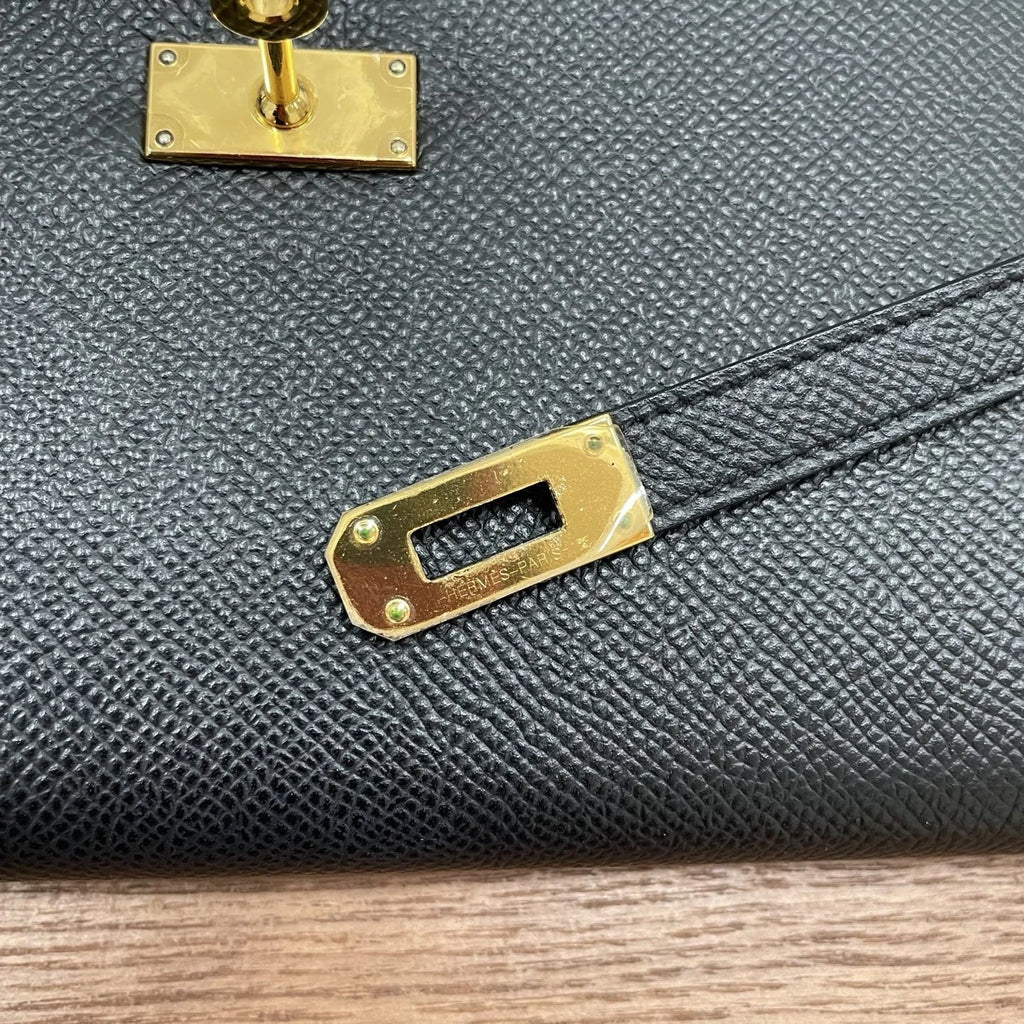 Hermès Kelly Long Wallet Black Women Classic
