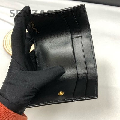 Saint Laurent Black Gold Shoulder Crossbody Bag Women's Classic Fashion