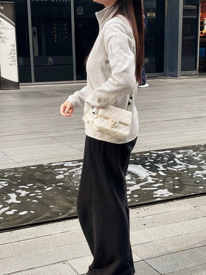 CHANEL White Heart Mini Crossbody Bag For Women