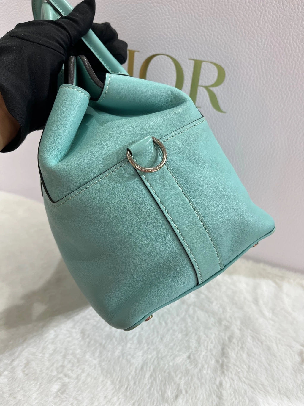 Hermes Toolbox20 Macaron Blue Swift Leather Women Handbag