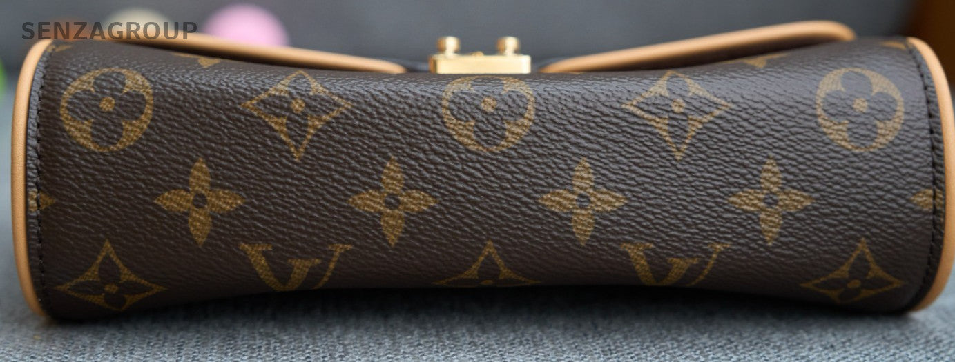 Louis Vuitton Pochette Camille Monogram Chain Crossbody Bag Brown Women Classic