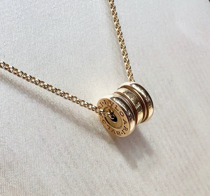 BVLGARI B-zero1 18K Rose Pink Gold Necklace Pendant
