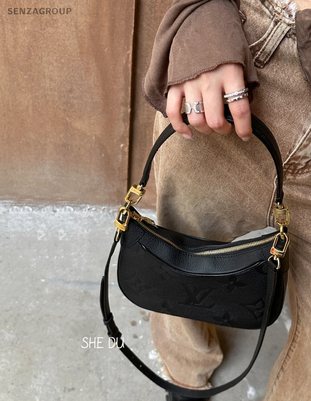 Louis Vuitton Bagatelle NM Monogram Empreinte 2WAY Shoulder bag Almost Brand NEW