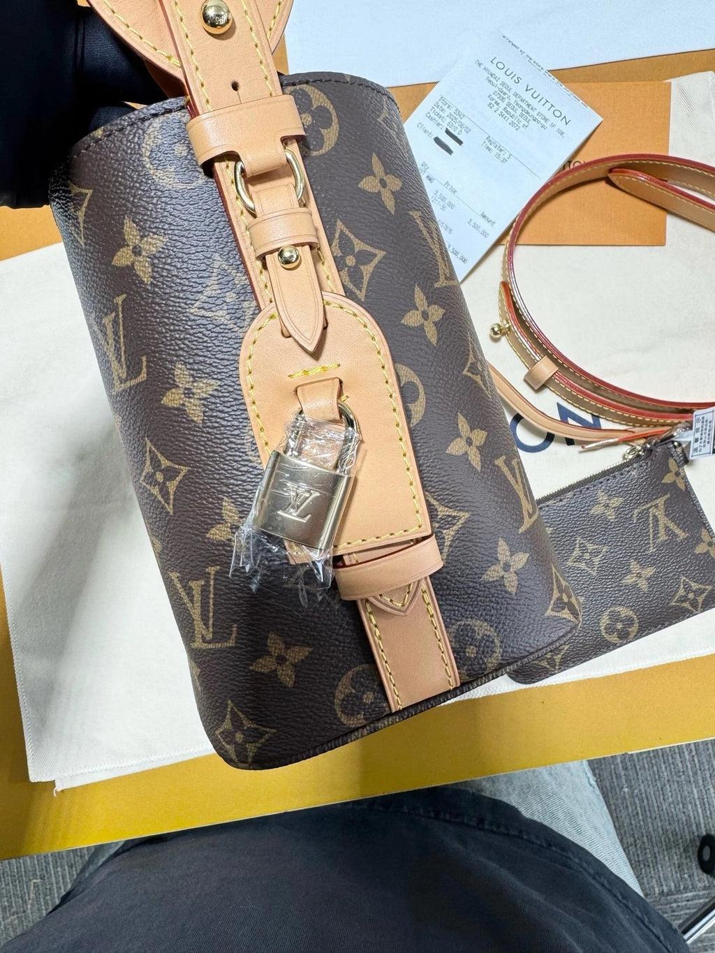 Louis Vuitton Allin BB Monogram Canvas Shoulder Bag For Women