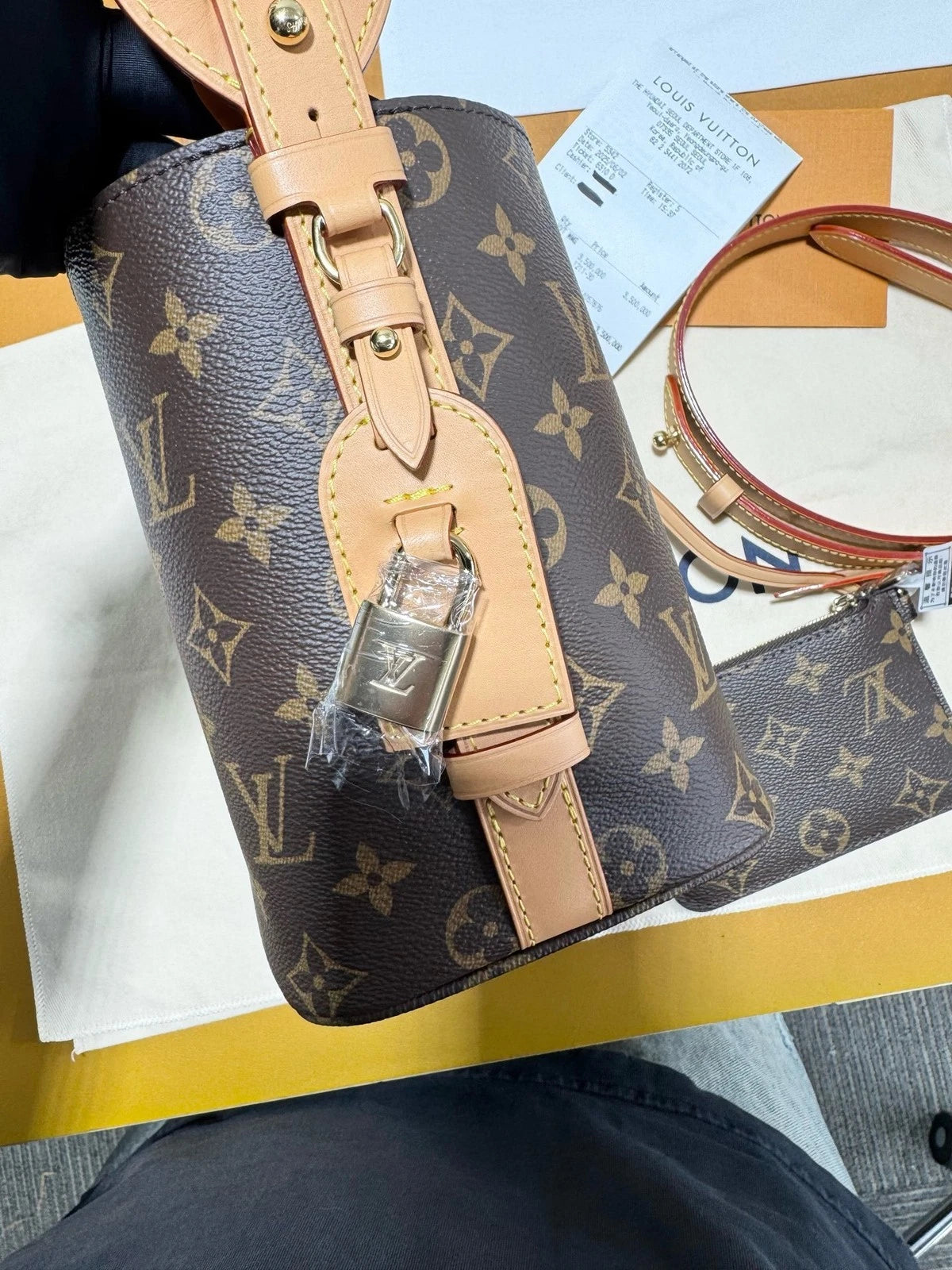 Louis Vuitton Allin BB Monogram Canvas Shoulder Bag For Women
