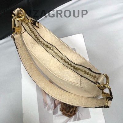 Louis Vuitton White Gold Shoulder Crossbody Bag Classic Women Fashion