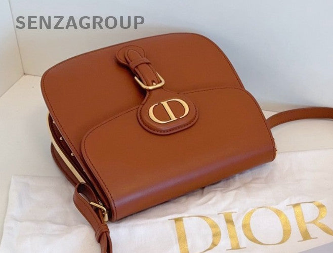 Christian Dior Bobby Frame Brown Gold Shoulder bag Crossbody Almost Brand NEW