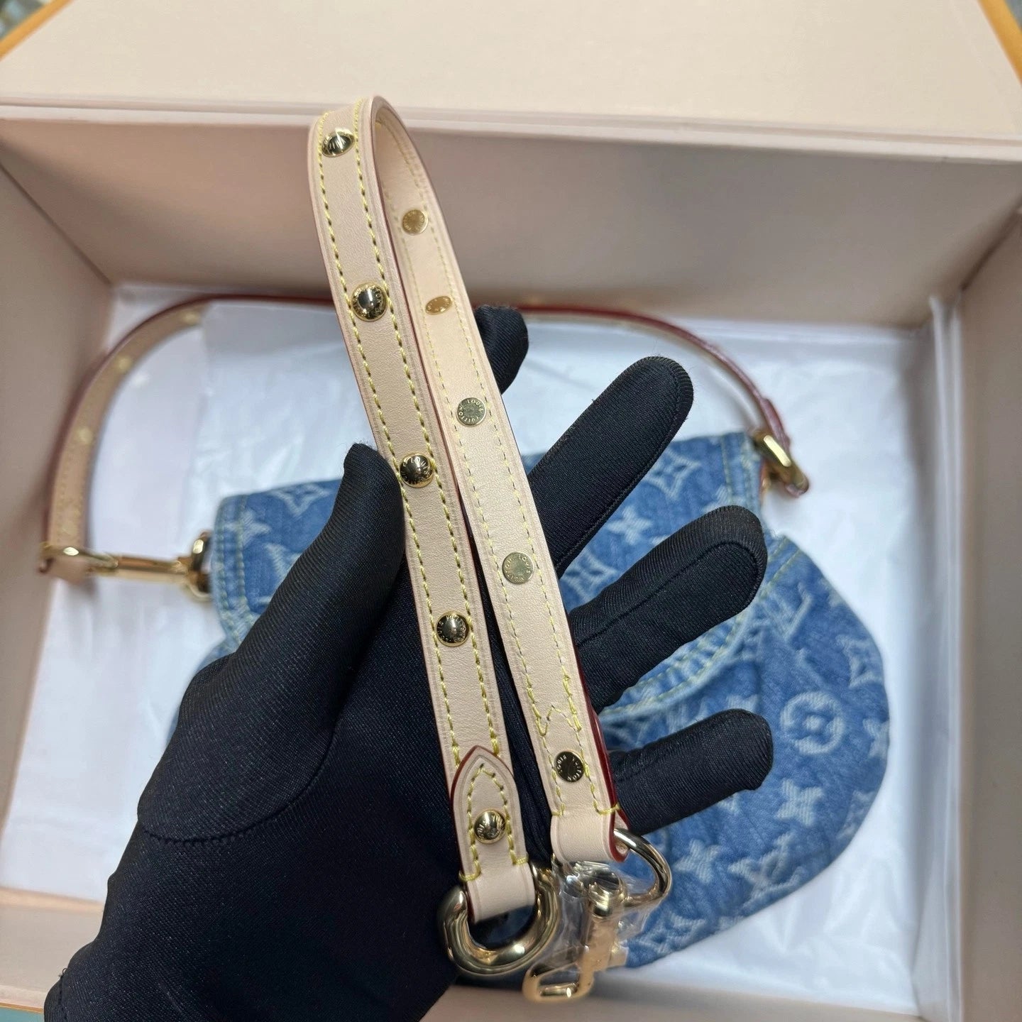 Louis Vuitton Blue Denim Sunset Shoulder Bag For Women