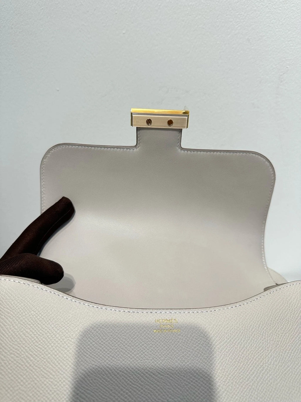 Hermes New Constance24 White Shoulder Bag For Women