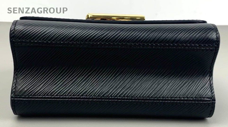 Louis Vuitton Twist Epi Leather Chain Strap Shoulder bag Crossbody Black gold