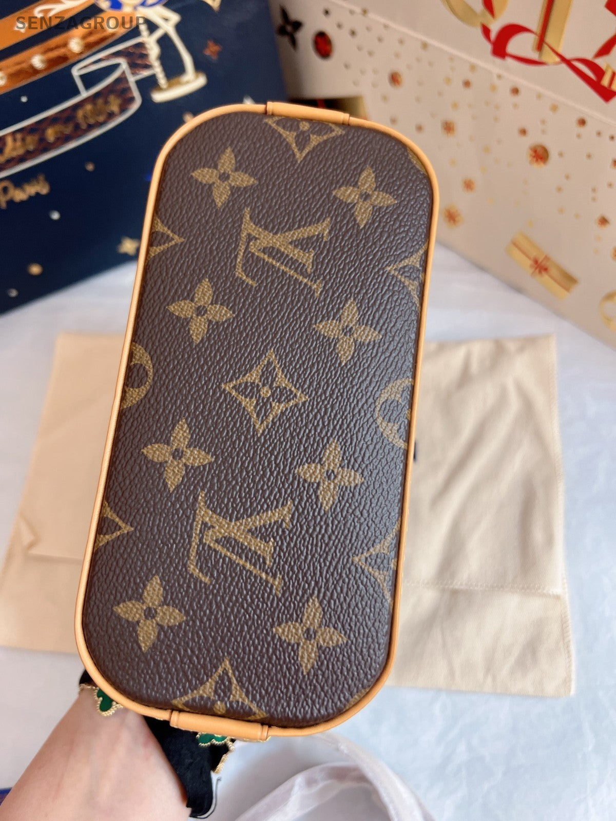 Louis Vuitton Nano Alma Monogram Top Handle 2way Crossbody bag Brand NEW Women