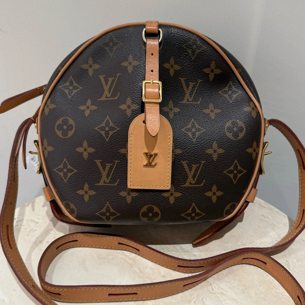 Louis Vuitton Brown Monogram Canvas Round Shoulder Crossbody Women