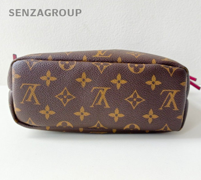 Louis Vuitton Monogram 2Way Crossbody Shoulder Bag Brown Gold Women Classic