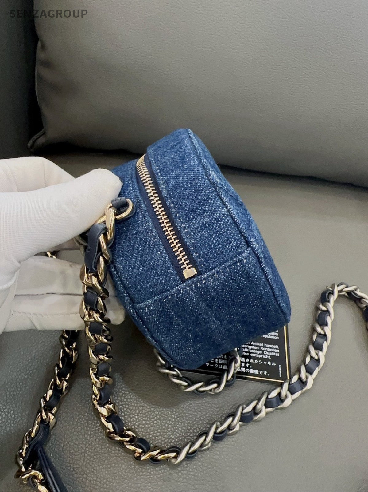 CHANEL CoCo Mark31 Denim Chain Shoulder bag Crossbody Women Blue Classic