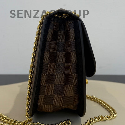 Louis Vuitton Wight Saddle Bag Brown Damier Chain Crossbody Shoulder Bag