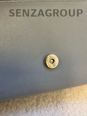 Saint Laurent Kate Small Light Blue Silver Chain Crossbody Bag