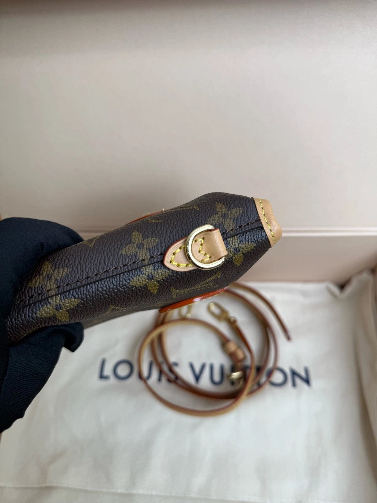 Louis Vuitton Fold Me Pouch Mini Monogram Canvas Crossbody Bag