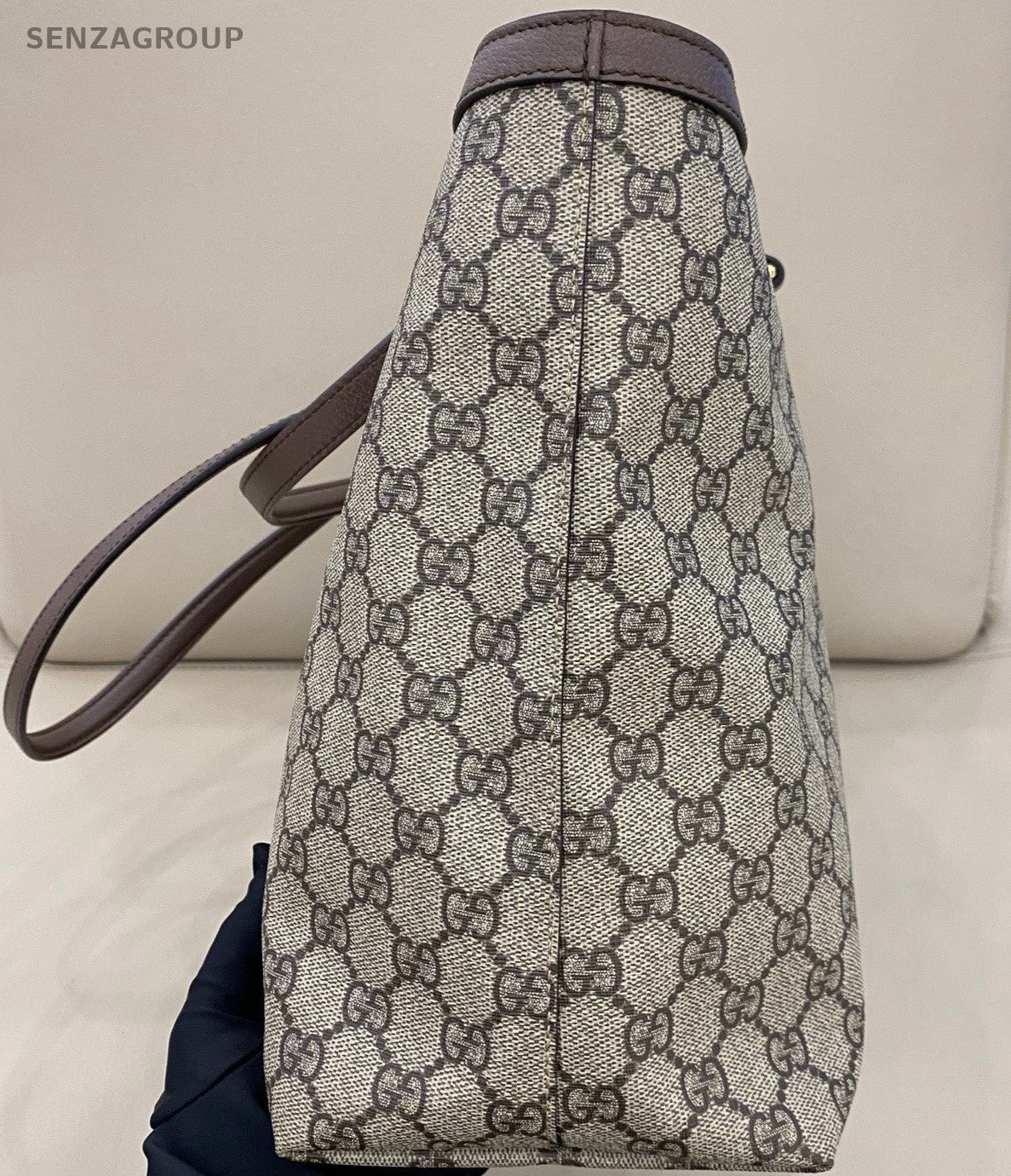 Gucci Ophidia MM Tote Shoulder Bag Beige Brown Used Women Classic