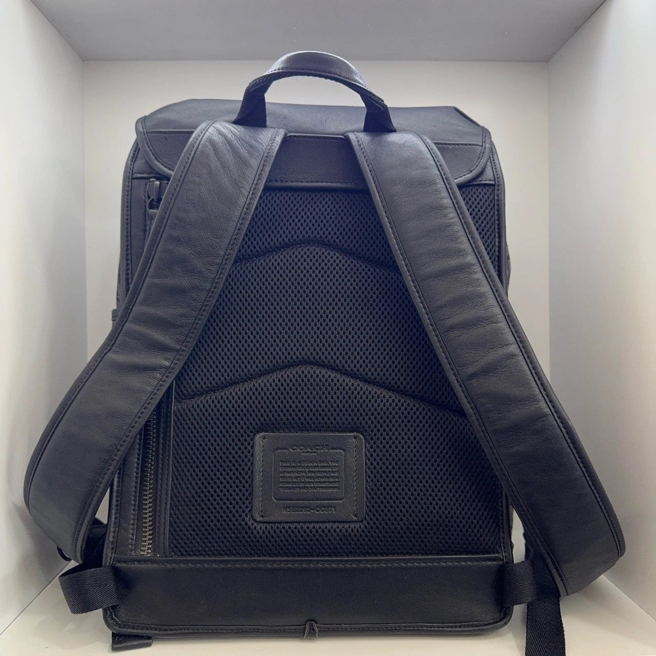 Coach Classic Monogram Canvas Calfskin Backpack