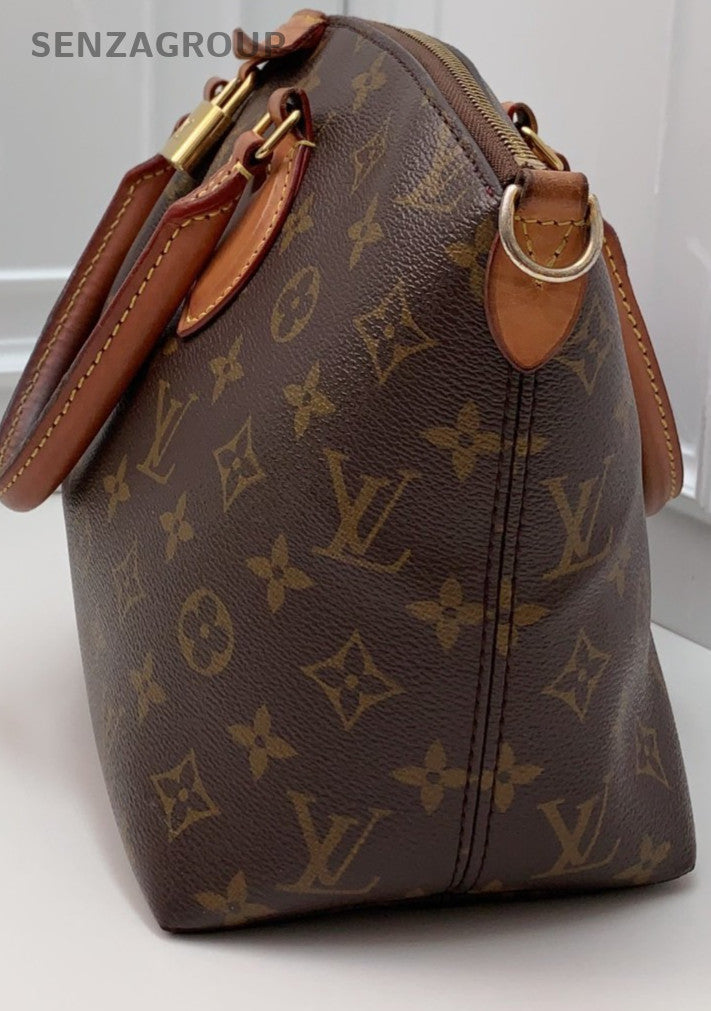 Louis Vuitton Monogram Top Handle Shoulder Crossbody Bag Brown Women
