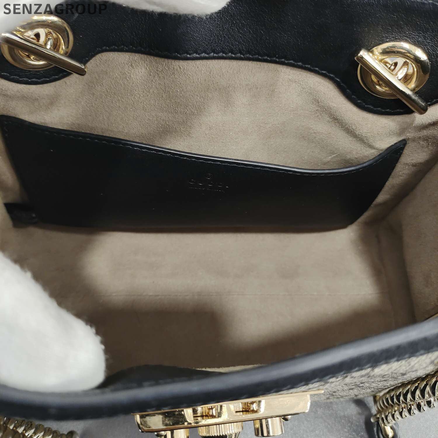 Gucci Padlock GG Canvas Chain Crossbody Shoulder Bag Women Classic
