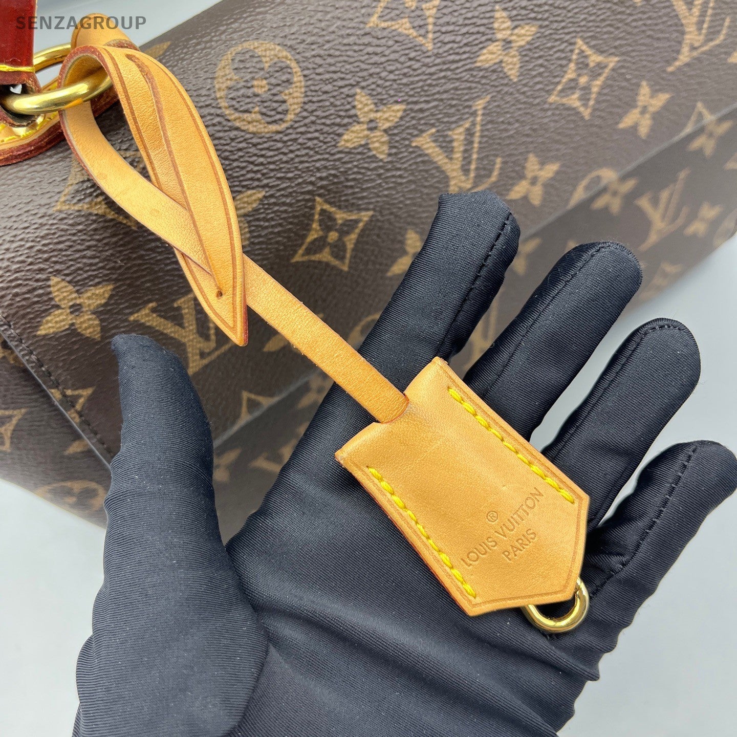 Louis Vuitton Cluny bb PM Monogram Top Handle 2way Shoulder bag Brown Women