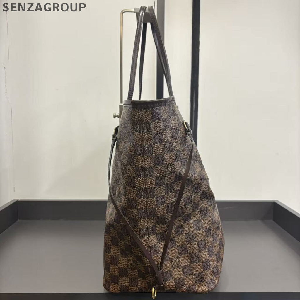 Louis Vuitton Neverfull MM Damier Ebene Tote Bag Classic Women's