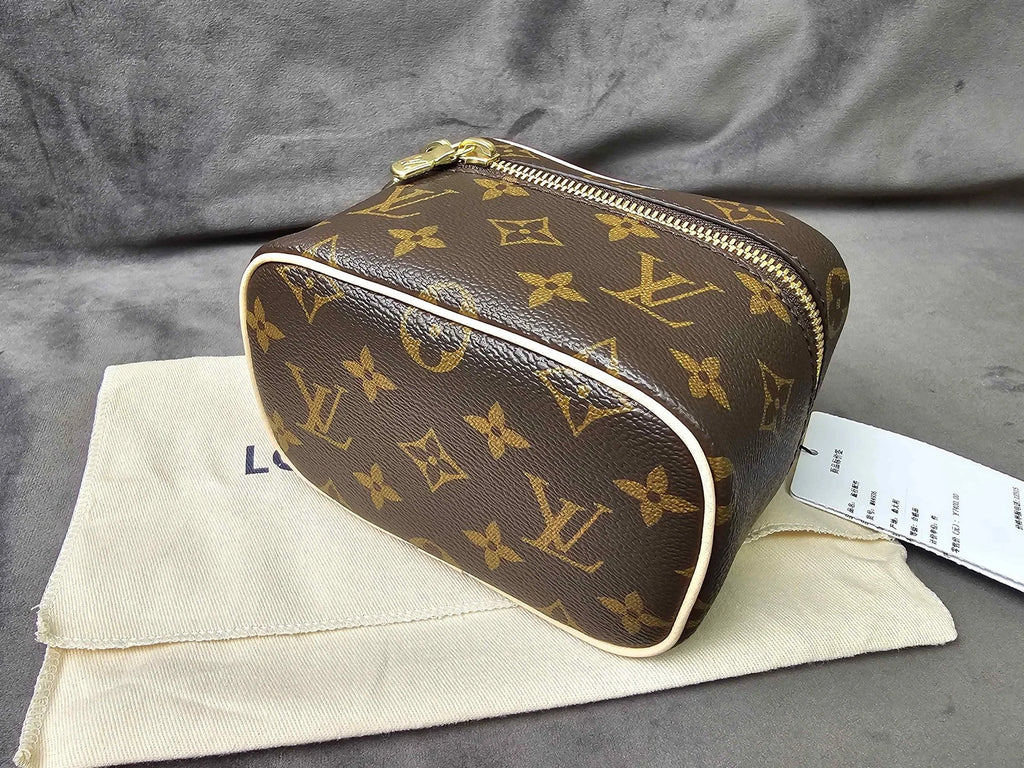 Louis Vuitton Brown Monogram Canvas Nice Nano Cosmetic Pouch Women