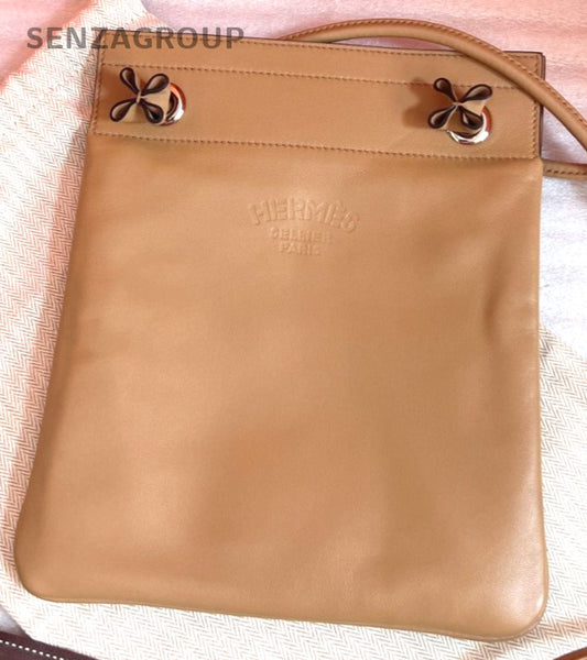 Hermes Aline mini 0M Milk Tea Color Swift Shoulder bag Crossbody Brand NEW