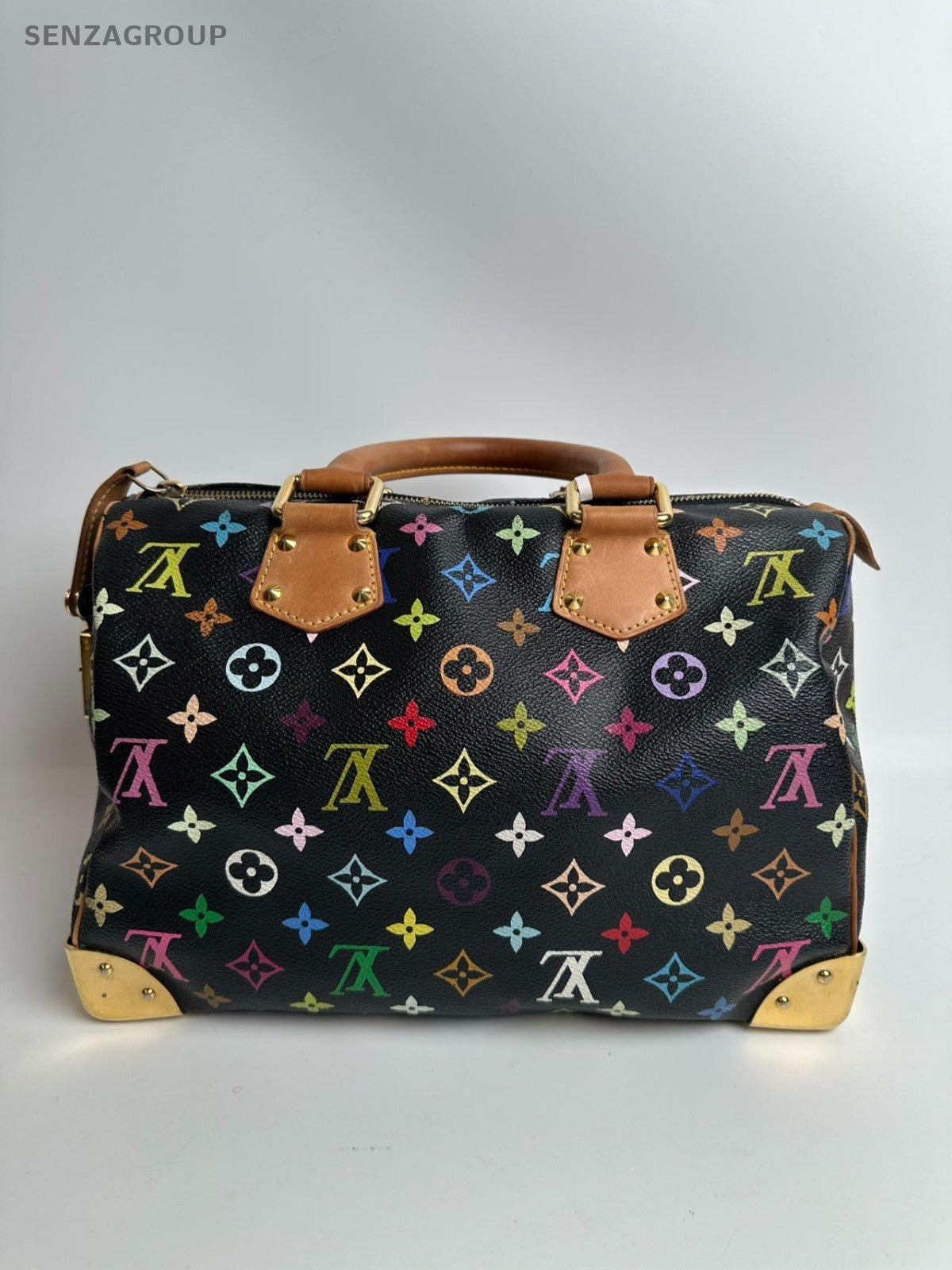 SJ0001 LV Multicolore Speedy 30 Black monogram xp01086