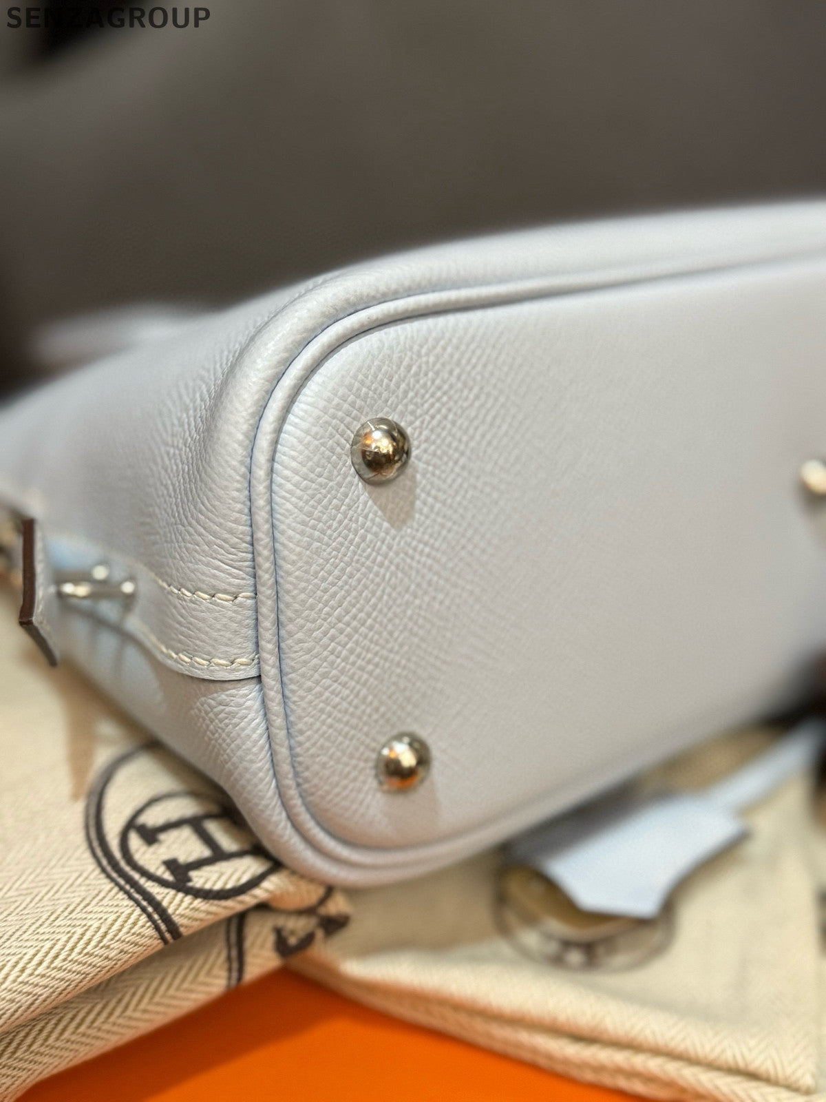 Hermès Bolide 25 Bag White Silver Hardware Classic Women's Handbag