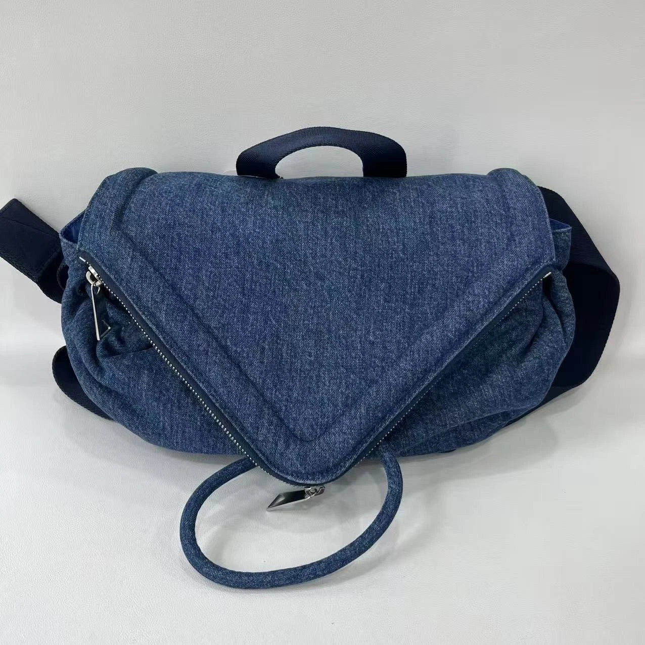 Bottega Veneta BEAK Denim Crossbody Bag For Women