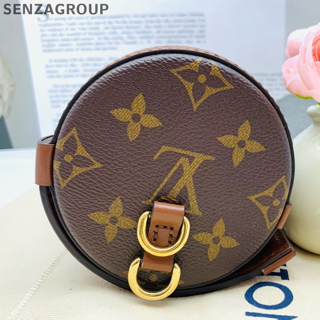 Louis Vuitton Papillon Monogram Shoulder Crossbody Bag Brown Gold Clasp