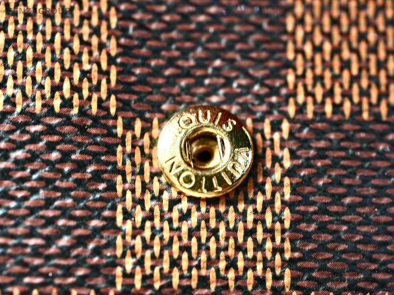 Louis Vuitton Damier Portefeuille Wallet  Brown Red Interior