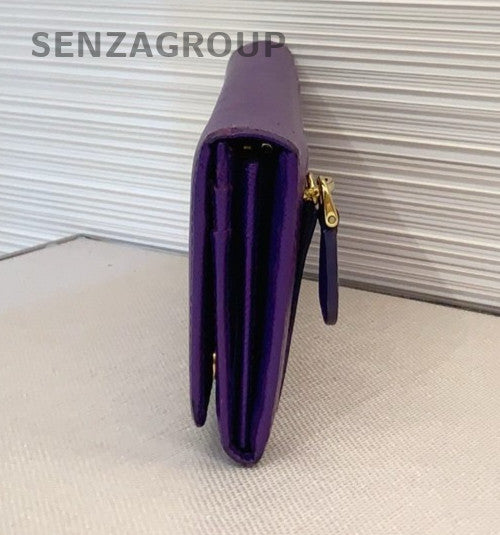 Prada Clutch Wallet Dark Rare Purple Women
