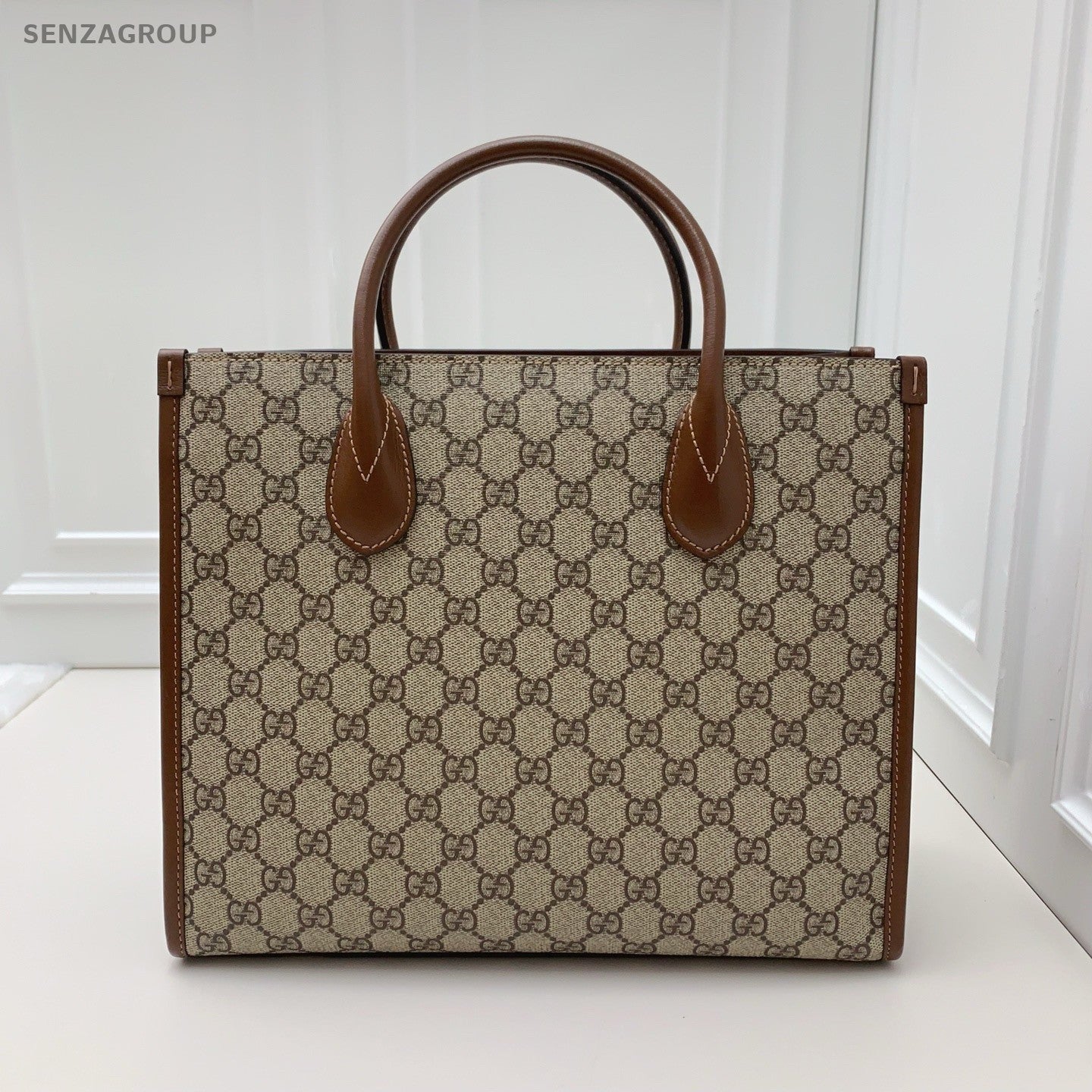 Gucci Horsebit1955 Tote Ophidia Top Handle Bag Crossbody Brown Unisex Adults